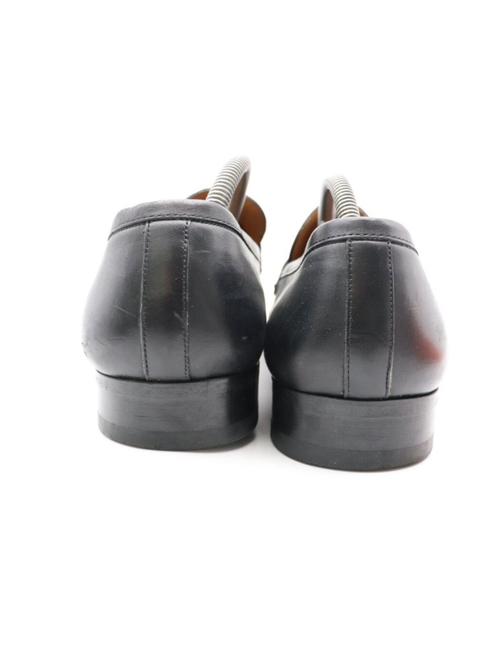 Magnanni Paseo Strap Black Leather Loafers Men's 10.5 M Slip On Dress Casual - Picture 5 of 10
